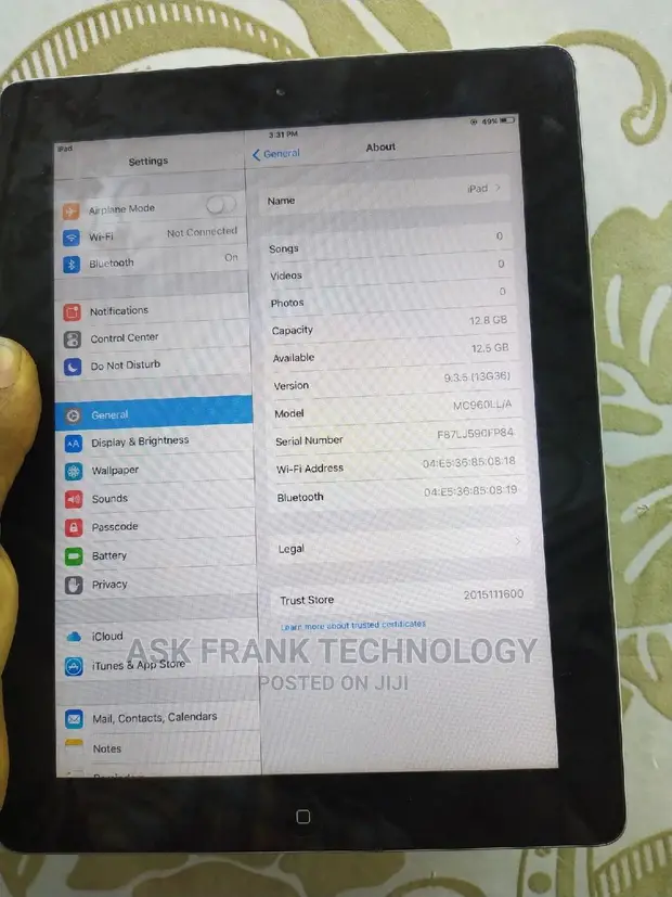 Apple iPad Wi-Fi 16 GB Silver