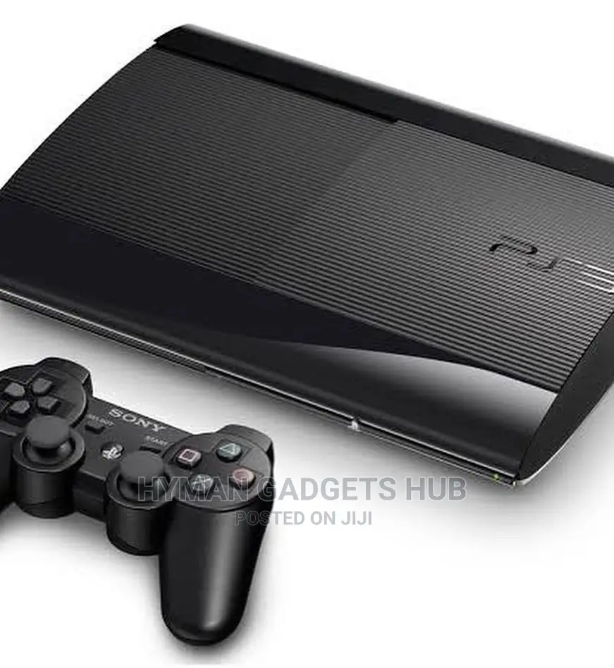 Neatly Used UK Used PS3 Super Slim With 2 Pads and 10 Games
